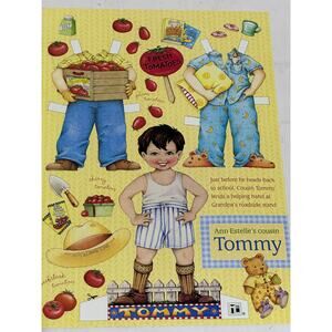 Vintage Mary Engelbreit Tommy Paper Doll Fresh Tomatoes 8x11" ~ 260401-WH 1059